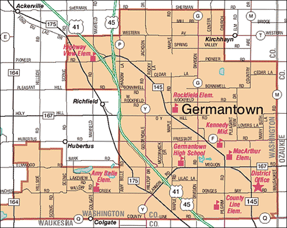 Germantown School District Map